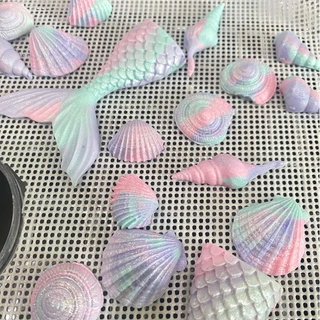 Madame Sugar: น้ำตาลกัมเพส 🧜🏻‍♀️ "เงือก+หอย" ปัดเงาวิ้งๆธีมทะเล : มาดามซูการ์
