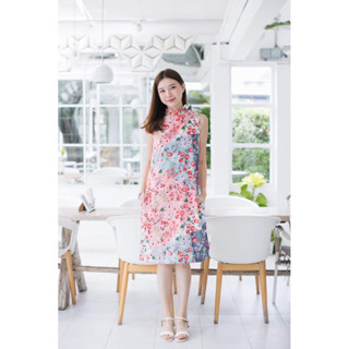 Mommade-เดรสให้นม ชุดให้นม Pastel Flora Fur Dress