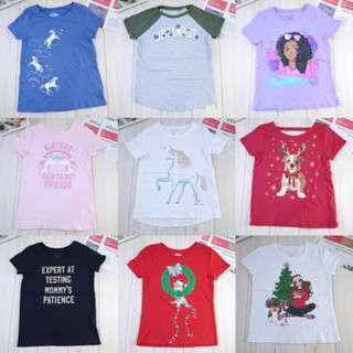 (Size5/6y)T-shirt kids เสื้อยืดเด็กผู้หญิง ลายน่ารักๆ งานAB