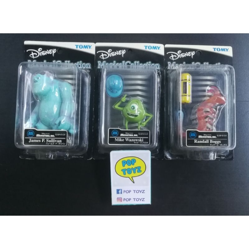 TOMY DISNEY MAGICAL COLLECTION MONSTERS INC SET SULLIVAN MIKE RANDALL รุ่นเก่า หายาก Sulley Mike Waz
