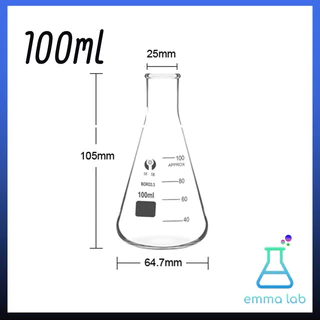 ขวดรูปชมพู่ Erlenmeyer flask 50ml 100ml 250ml 500ml 1000ml 2000ml