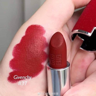 ✅พร้อมส่ง แท้💯🌈ส่งไว GIVENCHY Le Rouge deep velvet lip 1.5 g สี 37 Rouge graine