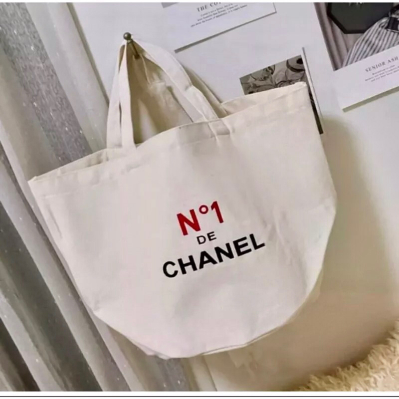 Chanel tote bag no.1 / CHANEL MINI COTTON SHOPPING BAG กระเป๋าชาแนลนัมเบอร์วัน