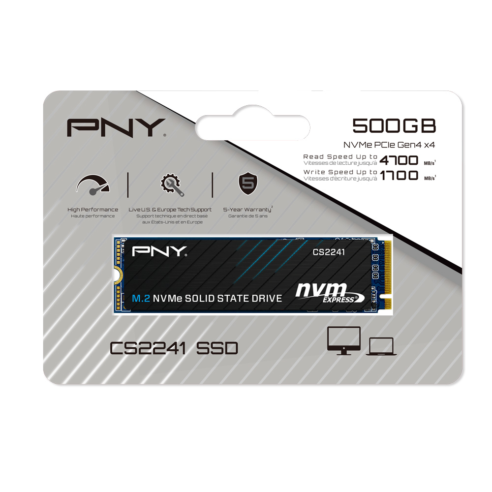 PNY SSD CS2241 M.2 NVMe Gen4 500GB