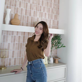 เสื้อโปโลถัก (minimal style) - พร้อมส่ง 😽