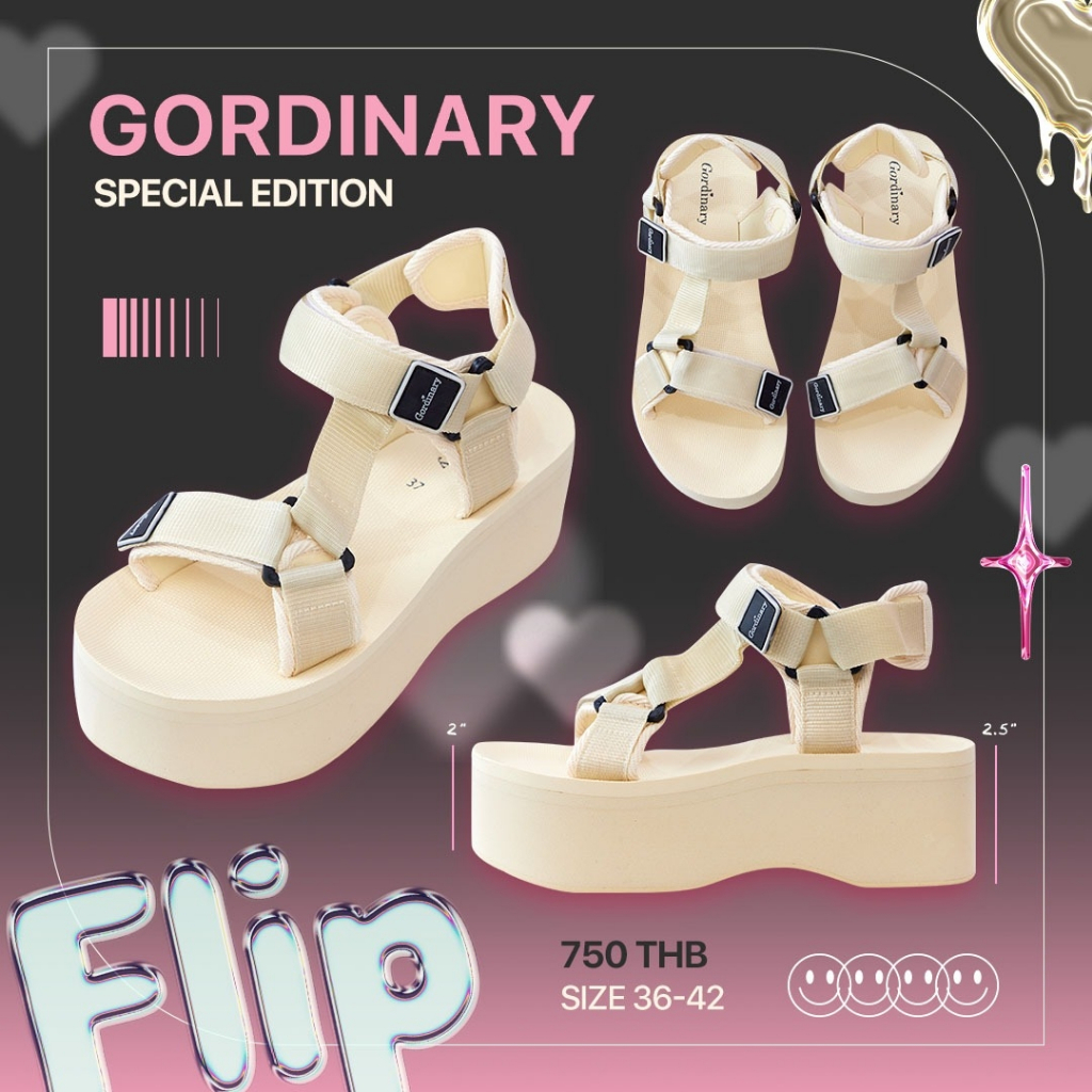 (📍code: GORD724 ลด100) Gordinary FLIP SPECIAL EDITION Size 36-42