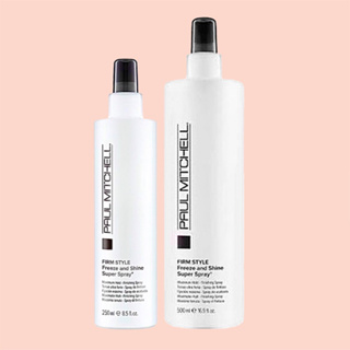 Paul Mitchell  FREEZE AND SHINE SUPER SPRAY 250 500 ml.สเปรย์จัดแต่งทรงผมชนิดน้ำ ให้ความ แข็งอยู่ทรงเป็นพิเศษ