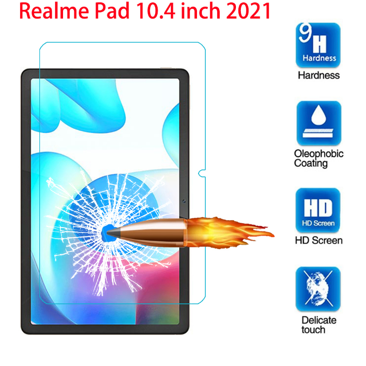 ฟิล์มกระจก นิรภัย เต็มจอ เรียวมี แพด10.4 (2021) หน้าจอ10.4 นิ้ว For Realme Pad 10.4 / Realme Pad10.4