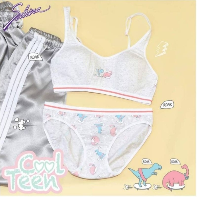 Sabina เสื้อชั้นใน Invisible Wire (ไม่มีโครง) รุ่น COOL TEEN   collection Make it fun