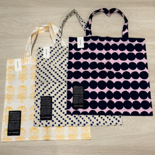 กระเป๋า Marimekko tote bag ป้ายดำ