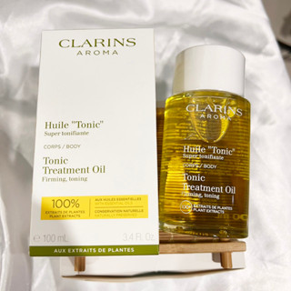 ป้ายไทย_ของแท้100%_Clarins Huile Tonic Body Treatment Oil 100 ml/ Relax Oil 100ml