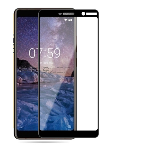 ฟิล์มกระจก เต็มจอ ขอบสีดำโนเกีย7พลัส หน้าจอ 6.0 นิ้ว For รูปที่ 4