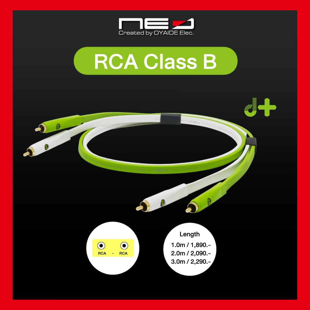 NEO (Created by OYAIDE Elec.) d+ RCA Class B : Professional RCA - RCA audio cable