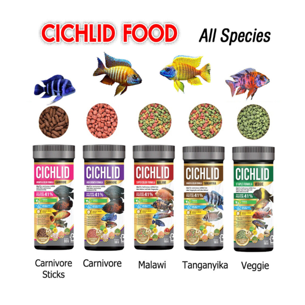 BOOST CICHILD (อาหารปลาหมอสี สูตรเร่งสี เร่งโต แยกตามสายพันธุ์ปลา)