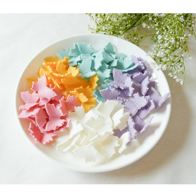 น้ำตาลปั้น ตกแต่งเค้ก รูปผีเสื้อ น่ารักมาก ทานได้ - รูปที่ 7