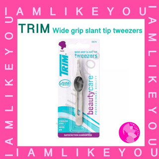 TRIM Wide grip slant tip tweezers แหนบปากกว้าง คมมาก หนีบแน่น แหนบ แหนบอย่างดี