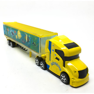 รถเหล็กมาจอเร็ต Majorette Concept Truck Aquarium สีเหลือง ขนาด 1/87 ยาว 18 cm มือสอง #001