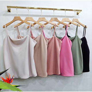 Luxury Tank Top ✨🪩  เสื้อสายเดี่ยว ผ้าไหม อาซาว่าเนื้อผ้าดีผ้านุ่มสาวอวบ