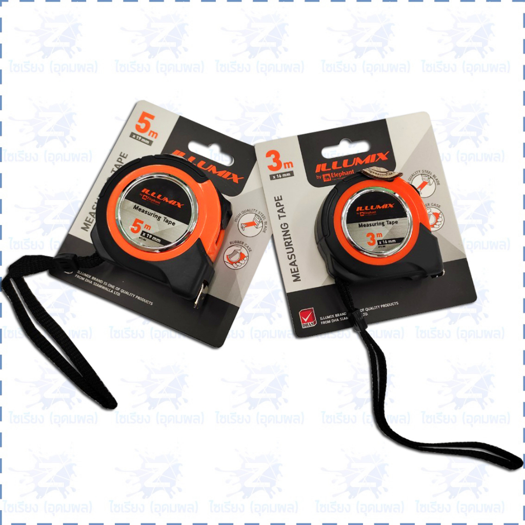 รวมอุปกรณ์ช่าง Illumix ตราช้าง ไขควง คีม ประแจ ตลับเมตร Screwdriver Wrench Pliers Measuring Tape