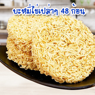 เส้นบะหมี่ไข่ 48 ก้อน (เส้นเปล่า)  ขนาด 45 กรัม V2  บะหมี่กึ่งสำเร็จรูป บะหมี่แห้ง บะหมี่แห้งสำเร็จรูป