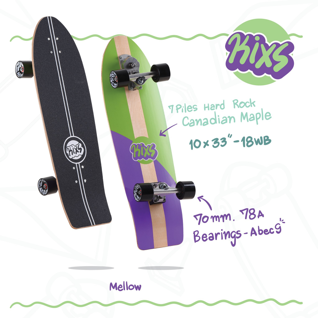 KIXS Surfskate Size33 - Mellow