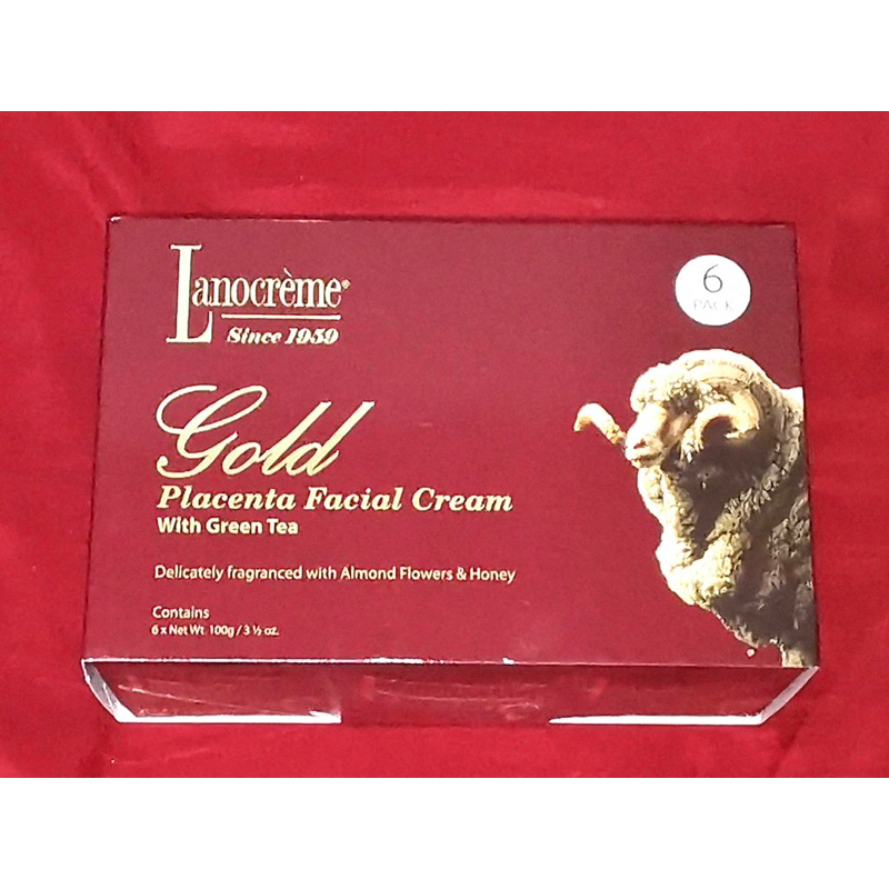 พร้อมส่ง ครีมรกแกะออสเตเลีย  Lanocreme Gold Placenta Facial Cream ขนาด 100 กรัม