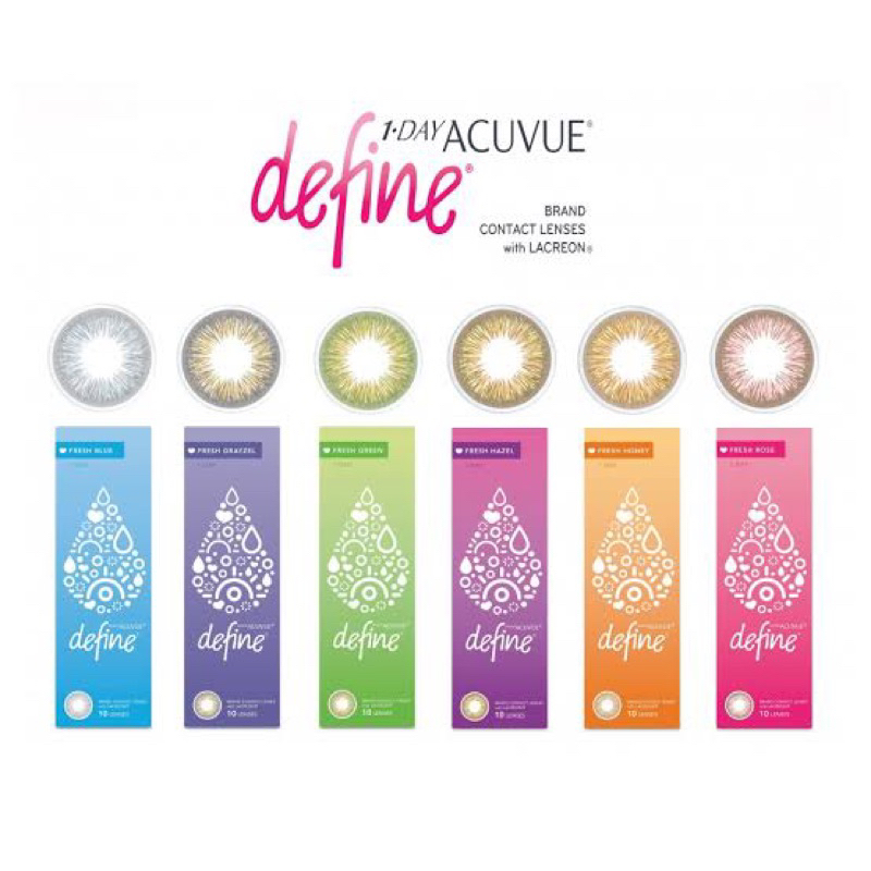 [แบ่งขาย] 💎 Acuvue define fresh 1 day คอนแทคเลนส์รายวัน
