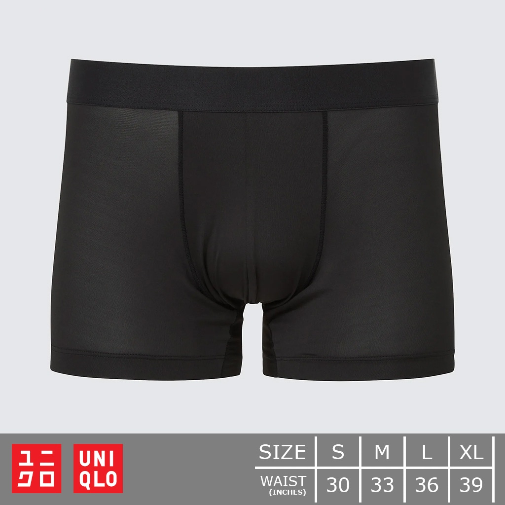กางเกงในขาสั้นผู้ชาย ไร้ตะเข็บ Uniqlo ยูนิโคล่ AIRism เอวต่ำ - Ultra Seamless Boxer Briefs (Low Rise)