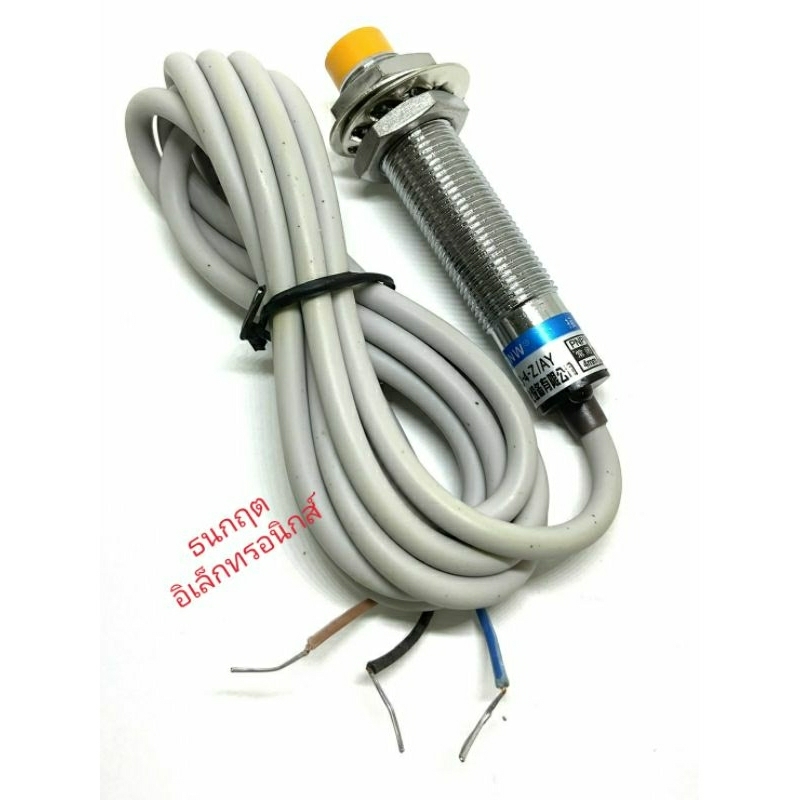 ￼LJ12A3-4-Z/AY (PNP, NC ระยะ 4mm) 6-36V DC Inductive Proximity Sensor เซ็นเซอร์