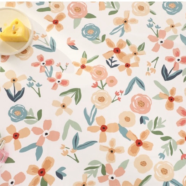 ผ้าคอตตอน 100% ทอทวิล หน้ากว้าง1.6 เมตร ผ้าเมตร พิมพ์ลายดอกไม้ ผ้าลายการ์ตูน