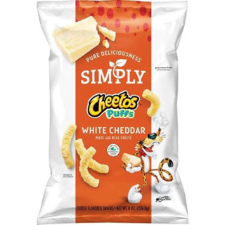 Cheetos puff white cheddar cheese ห่อใหญ่ จากอเมริกา ชีโตสพัฟ ไวท์เชดาร์ชีส🇺🇸