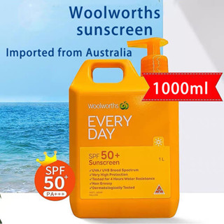 Woolworths sunscreen SPF50+ full body sunscreen sunscreen lotion 1000ml 1L