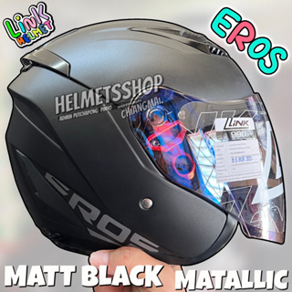 LINK HELMET EROS MATT BLACK MATALLIC NETA