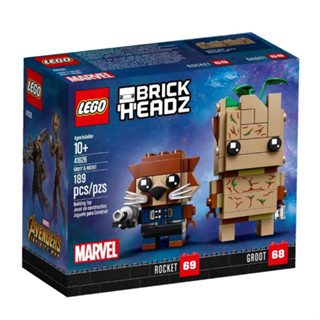 LEGO® BrickHeadz 41626 Groot &amp; Rocket - เลโก้ใหม่ ของแท้💯% กล่องสวย พร้อมส่ง