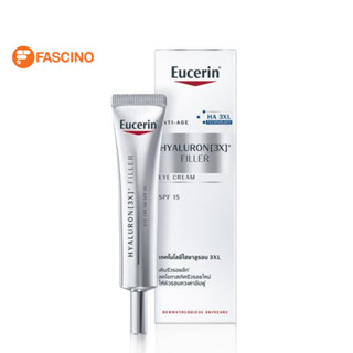 Eucerin HYALURON [3X]+ FILLER EYE CREAM SPF15 15ML ยูเซอริน ไฮยาลูรอน อายครีม บำรุงรอบดวงตา ลดเลือนริ้วรอย ยกกระชับ