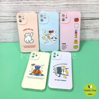 Samsung A04 A04s A10s A12 A22(5G) A23(5G) A50 A52(5G) J4+ S23 Ultra สมือถือนิ่มใส TPU กันเลนส์กล้องนูนลายการ์ตูน