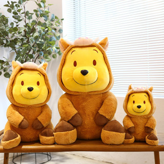 【Swoan】ดิสนีย์ 35 ซม./50ซม หมีพูห์น่ารักตุ๊กตาหมีแจ็คเก็ตตุ๊กตา Pooh bear นอนกอดหมีให้ของขวัญวันเกิดแฟน