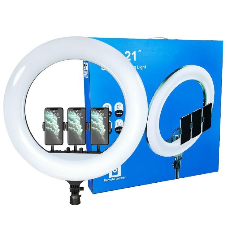 Ring Light ไฟไลฟ์สด รุ่น (RL-21) ขนาด 21นิ้ว ไฟแต่งหน้า ไฟ Live สด ปรับสีได้ ขาว-เหลือง ปรับความสว่างได้หลายระดับ