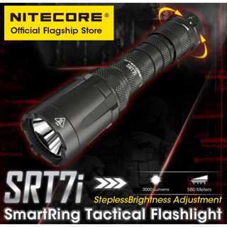 2023ใหม่ล่าสุด NITECORE SRT7i USB-C ไฟฉายชาร์จได้ smarttring stepless การปรับความสว่างแสง troch NL2150HPi แบตเตอรี่