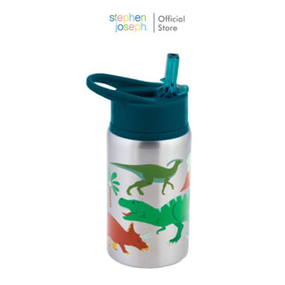 Stephen joseph ขวดน้ำเด็กแสตนเลสใส่น้ำเย็น ยอดนิยมจากอเมริกา ขวดน้ำไปโรงเรียน STAINLESS STEEL WATER BOTTLES DINO