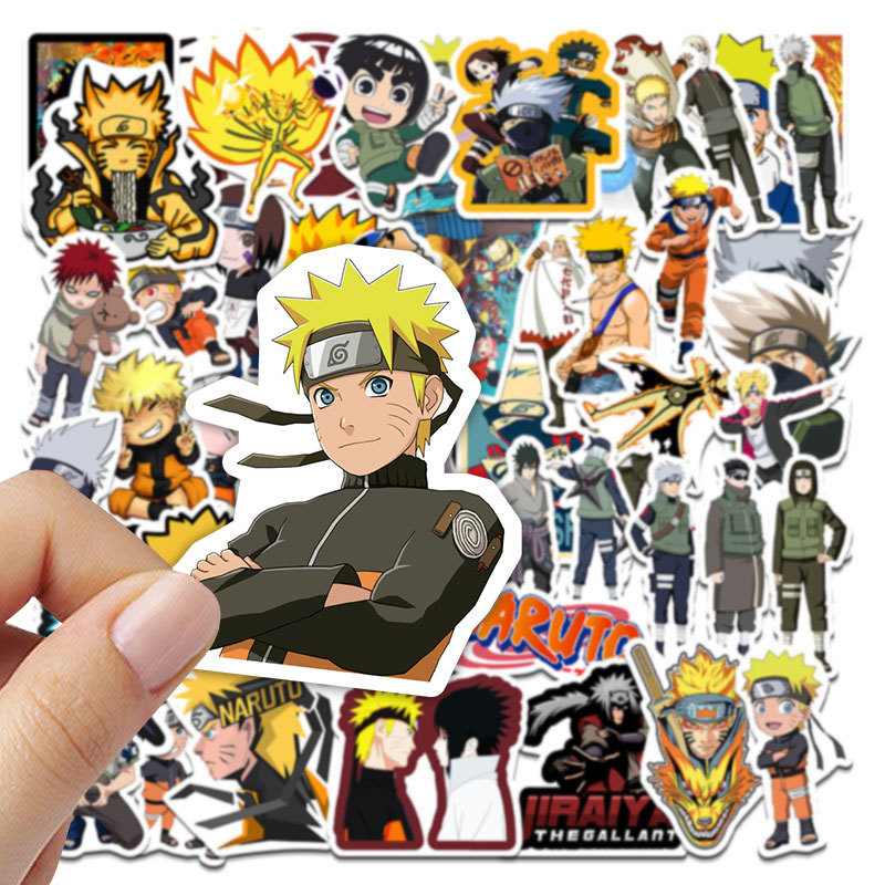 💥พร้อมส่ง💥ลายการ์ตูนอะนิเมะ Anime NARUTO 100 แผ่น กันน้ำ สติ๊กเกอร์ ใช้ซ้ำได้ กระโปรงหลังรถ
