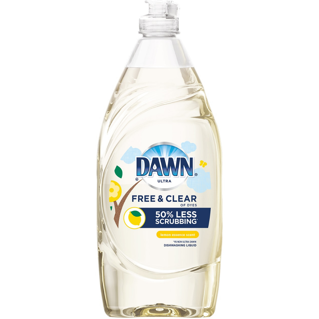 น้ำยาล้างจาน Dawn Free & Clear Dishwashing Liquid Dish Soap ขนาด 24 Fl.Oz / 709 Ml.