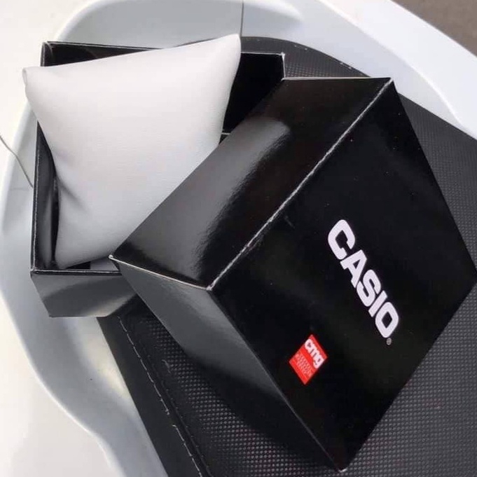 กล่องนาฬิกา CASIO สีดำ CMG พร้อมหมอ / กล่องดำ CMG