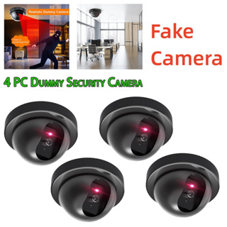 Dummy Fake Security Surveillance CCTV Dome Camera Outdoor Indoor Home With Flash Light ปลอม การจำลอง กล้อง เฝ้าสังเกต