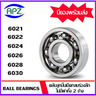 6021 6022 6024 6026 6028 6030 ตลับลูกปืนเม็ดกลมร่องลึก ไม่มีฝา 2 ข้าง ( DEEP GROOVE BALL BEARINGS ) โดย APZ