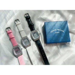 **พร้อมส่ง** นาฬิกา  Franck muller - vanguard V32 สายหนัง งานสวย พร้อมกล่อง