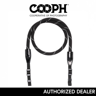 LEICA ROPE STRAP SO - BLACK REFLECTIVE by COOPH [19633] 126cm.