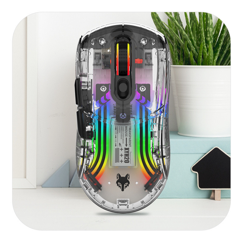 11.11 Silver Fox เม้าส์ Mouse RGB Tube 3 ระบบ 2.4G Bluetooth USB-C ปุ่มไร้เสียง!!