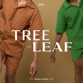 เสื้อเชิ้ต กางเกงขาสั้น ชุดเชท (TREE LEAF) ผ้าใส่สบาย ไม่ร้อน ผ้าไม่เป็นขุย