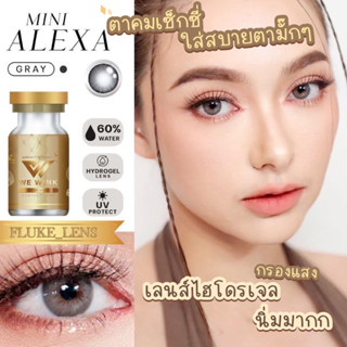 คอนแทคเลนส์ Hydrogel ค่าอมน้ำ60%💧 Mini Alexa gray 🌟 We wink เกรดพรีเมียม Made in Korea 🇰🇷